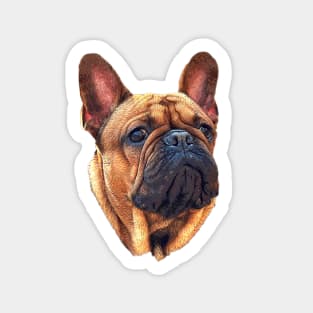 French Bulldog Head Cute Puppy Dog Sticker